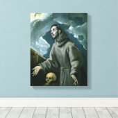 St. Francis Receiving the Stigmata (キャンバス上の油) キャンバスプリント (インサイチュ (ウッドフロア))