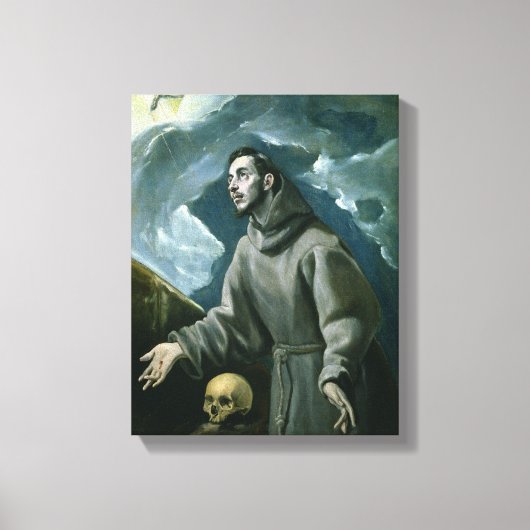 St. Francis Receiving the Stigmata (キャンバス上の油) キャンバスプリント (正面)