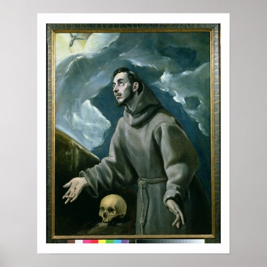 St. Francis Receiving the Stigmata (キャンバス上の油) ポスター (正面)