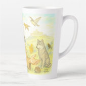 St. Francis - the sermon to the birds and animals カフェラテマグ (右)