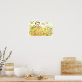 St. Francis - the sermon to the birds and animals ポスター (キッチン)