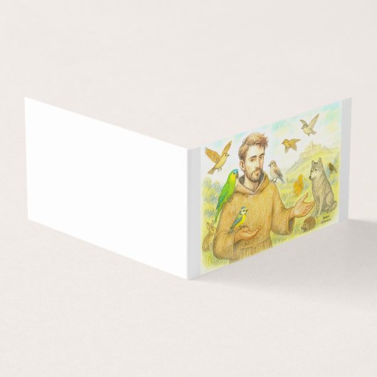 St. Francis - the sermon to the birds and animals 名刺 (外部)