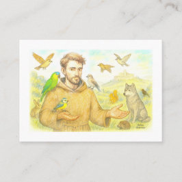 St. Francis - the sermon to the birds and animals 名刺