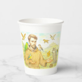 St. Francis - the sermon to the birds and animals 紙コップ