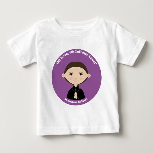 St. Gemma Galgani ベビーTシャツ (正面)