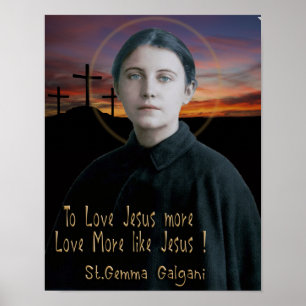 St. Gemma Galgani ポスター