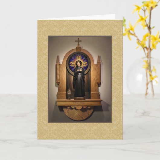 St. Gemma Galgani Shire, Kenosha, WI カード (黄色い花)
