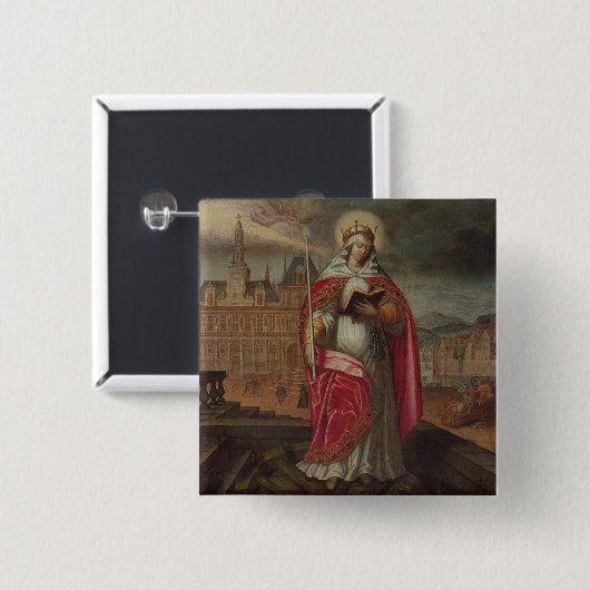 St. Genevieve 缶バッジ (正面&裏面)