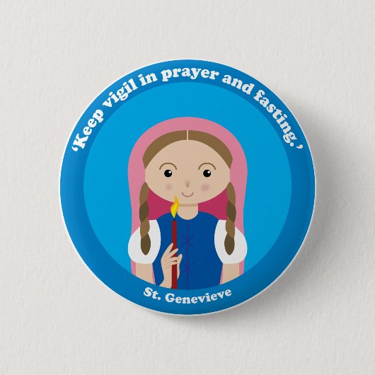 St. Genevieve 缶バッジ (正面)