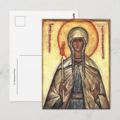St. Genevieve of Paris Orthodox Christian Icon ポストカード (正面/裏面)