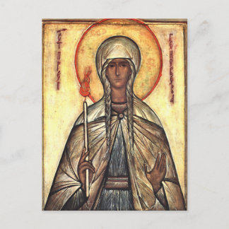 St. Genevieve of Paris Orthodox Christian Icon ポストカード