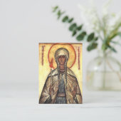 St. Genevieve of Paris Orthodox Prayer Card        プレイスカード (スタンド正面)