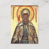 St. Genevieve of Paris Orthodox Prayer Card        プレイスカード (正面)
