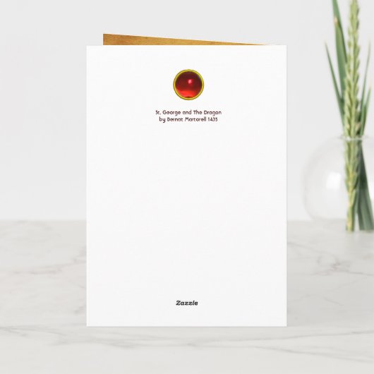 St. George and The Dragon by Bernat Martorell カード (裏面)