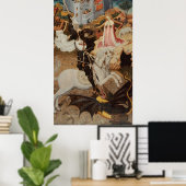 St. George and The Dragon by Bernat Martorell ポスター (ホームオフィス)