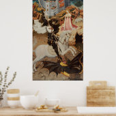 St. George and The Dragon by Bernat Martorell ポスター (キッチン)