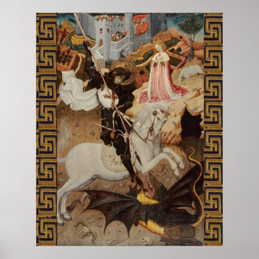 St. George and The Dragon by Bernat Martorell ポスター (正面)