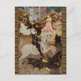 St. George and The Dragon by Bernat Martorell ポストカード