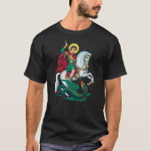 St. George and the Dragon England Catholic Saints Tシャツ (正面)