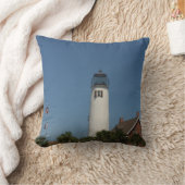 St George Islandライトハウスの写真が クッション (ブランケット)