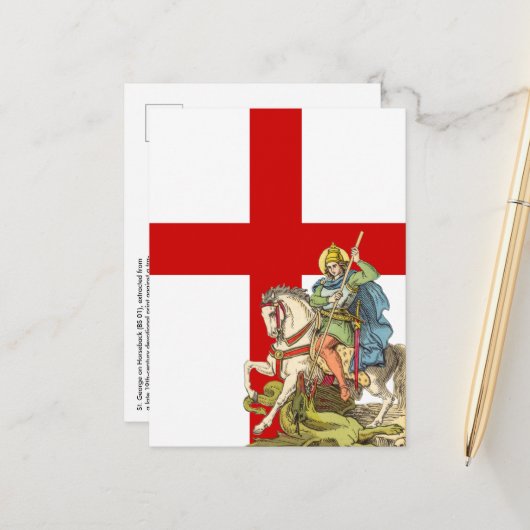 St. George on Horoard (BS 01)ポストカード ポストカード (正面/裏面インサイチュ)