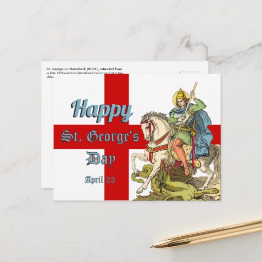 St. George on Horoard (BS 01)ポストカード ポストカード (正面/裏面インサイチュ)