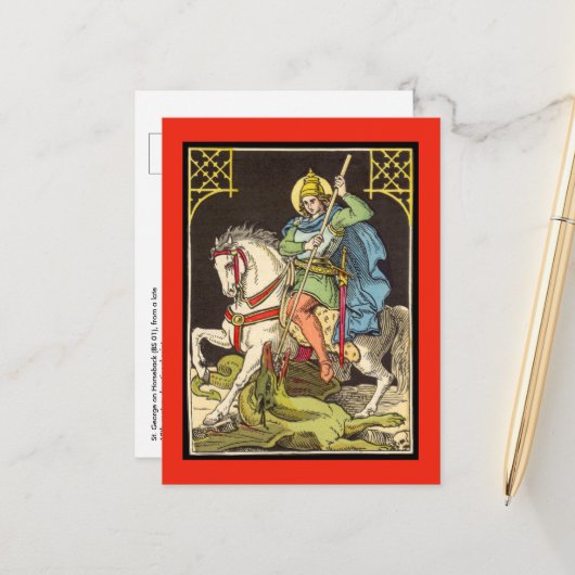 St. George on Horoard (BS 01)ポストカード ポストカード (正面/裏面インサイチュ)