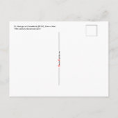 St. George on Horoard (BS 01)ポストカード ポストカード (裏面)