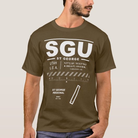 St. George Regional Airport SGU Tシャツ (正面)