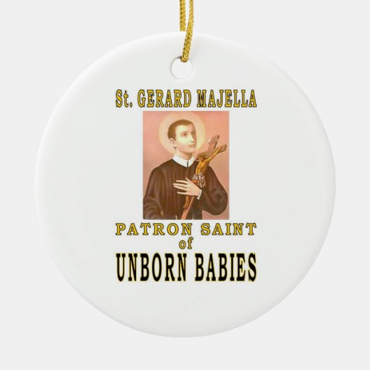 ST. GERARD MAJELLA セラミックオーナメント (正面)
