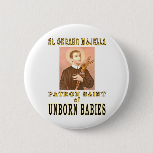 ST. GERARD MAJELLA 缶バッジ (正面)