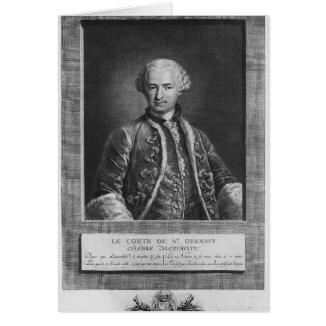 St Germain、有名な錬金術師1783年の計算 (正面)