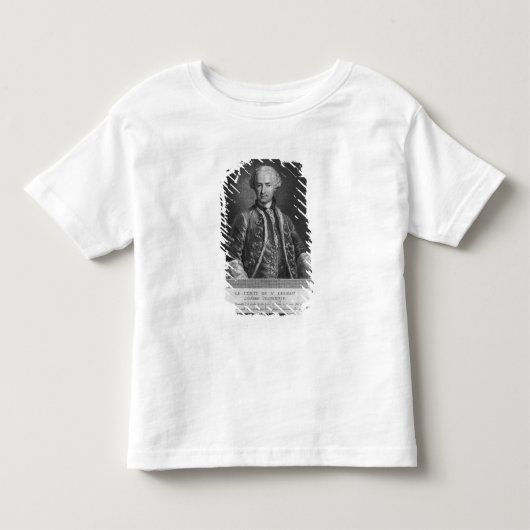 St Germain、有名な錬金術師1783年の計算 トドラーTシャツ (正面)
