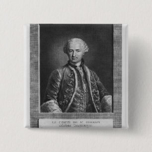St Germain、有名な錬金術師1783年の計算 缶バッジ
