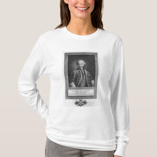 St Germain、有名な錬金術師1783年の計算 Tシャツ (正面)