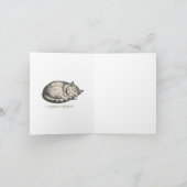 St. Gertrude Of Nivelles Cat Quote Card カード (内部)