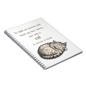 St. Gertrude of Nivelles Cat Quote Spiral Notebook ノートブック (右側)