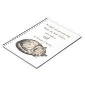 St. Gertrude of Nivelles Cat Quote Spiral Notebook ノートブック (左側)