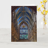 St Gilesのカテドラル|エジンバラ、スコットランド カード (黄色い花)