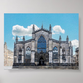 St Giles Cathedral in Edimburgh ポスター