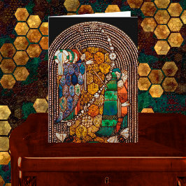 St. Gobnait Drawing a Plague Line (Detail) カード