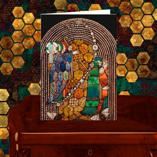  St. Gobnait Drawing a Plague Line (Detail) カード