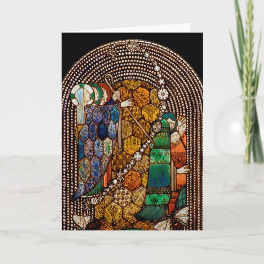  St. Gobnait Drawing a Plague Line (Detail) カード (正面)