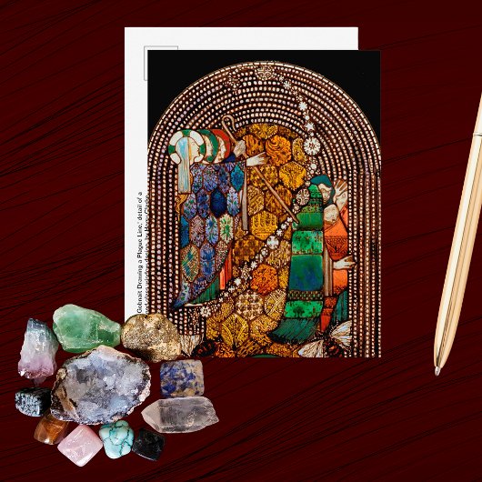 St. Gobnait Drawing a Plague Line (Detail) ポストカード