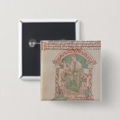 St Gregoryを持つヴァージンそして子供素晴らしいの 缶バッジ (正面&裏面)