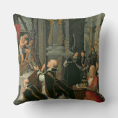 St Gregory (キャンバスの油)の固まり クッション (裏面)