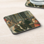 St Gregory (キャンバスの油)の固まり コースター (左側)