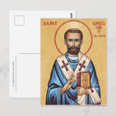 St. Gregory the Great, Pope of Rome Orthodox Icon  ポストカード (正面/裏面)