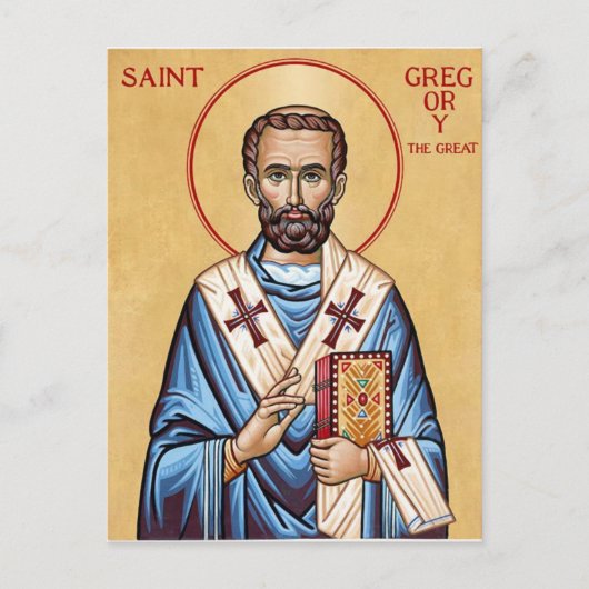 St. Gregory the Great, Pope of Rome Orthodox Icon  ポストカード (正面)