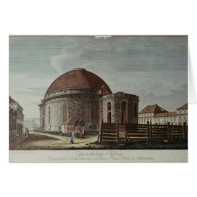 St. Hedwigのカテドラル、ベルリン (正面横)